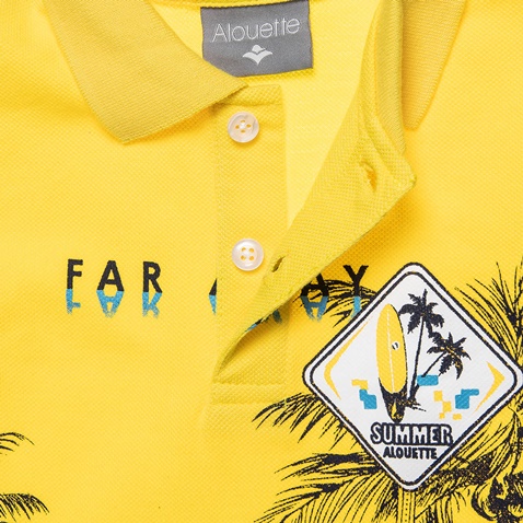 ALOUETTE-Παιδική polo μπλούζα ALOUETTE κίτρινη