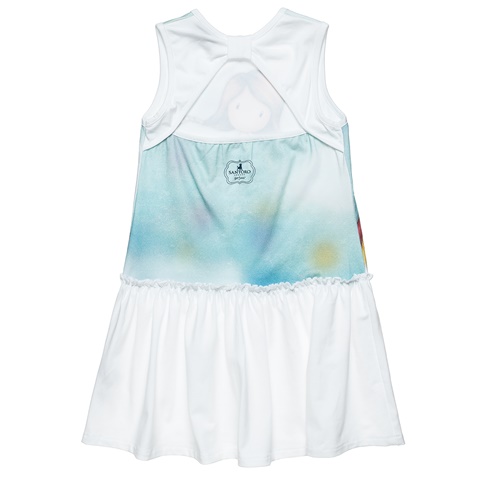 ALOUETTE-Παιδικό φόρεμα SANTORO ALOUETTE λευκό μπλε