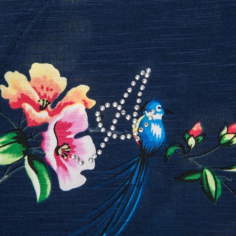 ALOUETTE-Παιδική ζακέτα ALOUETTE μπλε floral