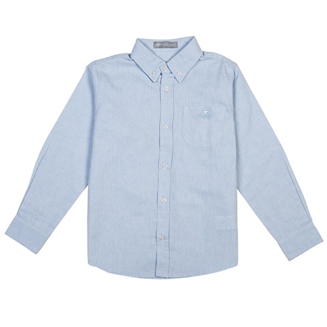 ALOUETTE-Παιδικό oxford πουκάμισο ALOUETTE γαλάζιο