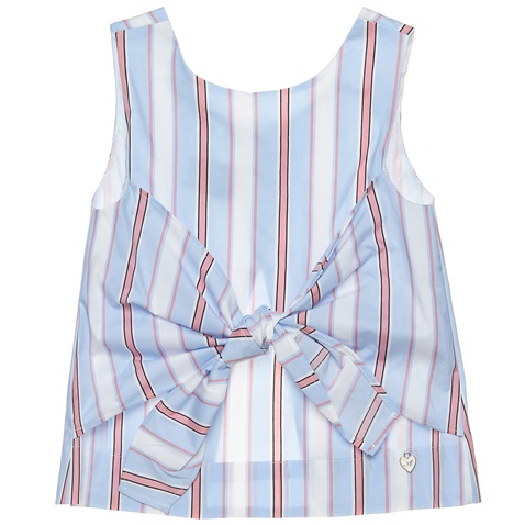 ALOUETTE-Παιδική αμάνικη μπλούζα ALOUETTE γαλάζια λευκή