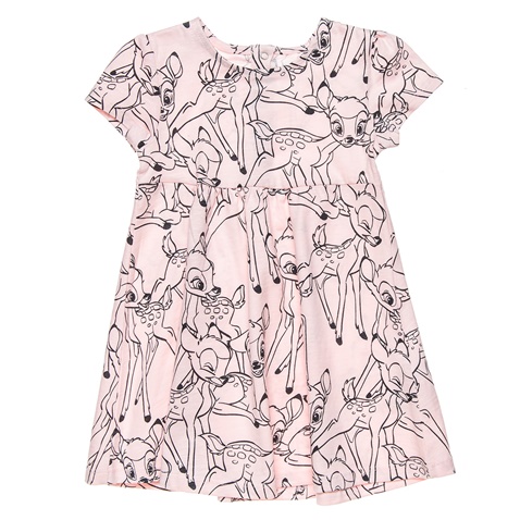 DISNEY-Παιδικό φόρεμα DISNEY BAMBI ροζ