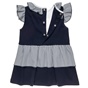 ALOUETTE-Βρεφικό φόρεμα ALOUETTE λευκό μπλε ριγέ