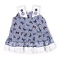 ALOUETTE-Παιδικό φόρεμα  ALOUETTE μπλε-λευκό