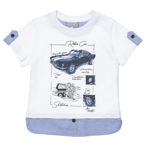 ALOUETTE-Παιδική μπλούζα ALOUETTE λευκή μπλε