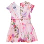 ALOUETTE-Παιδικό κοντομάνικο φόρεμα ALOUETTE ροζ 