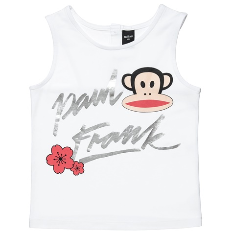 PAUL FRANK-Παιδικό σετ από μπλούζα και σορτς PAUL FRANK λευκό ροζ