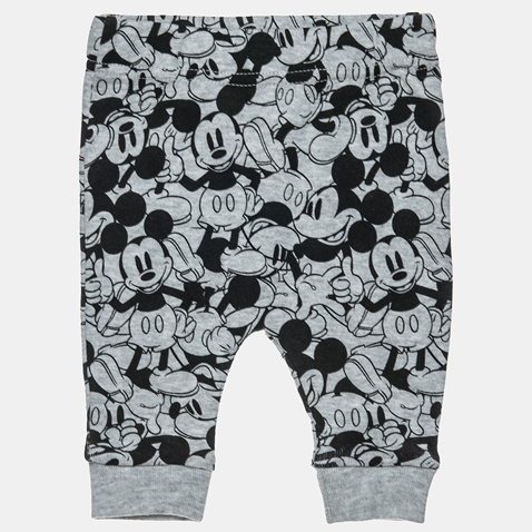 DISNEY-Βρεφικό σετ από φορμάκι και παντελόνι Disney Mickey Mouse γκρι μαύρο