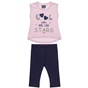 ALOUETTE-Παιδικό σετ από μπλούζα και κολάν ALOUETTE FIVE STAR ροζ μοβ