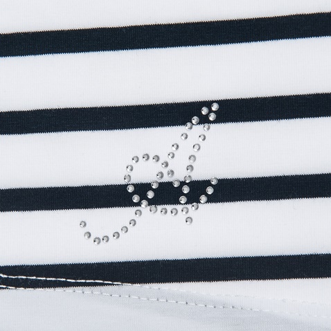 ALOUETTE-Παιδική κοντομάνικη μπλούζα ALOUETTE λευκό-μπλέ