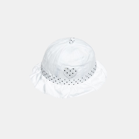 ALOUETTE-Παιδικό καπέλο ALOUETTE 20937 λευκό πουά