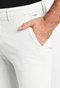 FUNKY BUDDHA-Ανδρικό chino παντελόνι FUNKY BUDDHA essential stretch cotton λευκό