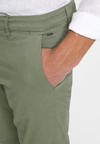 FUNKY BUDDHA-Ανδρικό chino παντελόνι FUNKY BUDDHA essential stretch cotton πράσινο