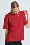 FUNKY BUDDHA-Γυναικείo t-shirt με στρας FUNKY BUDDHA κόκκινη