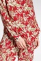 FUNKY BUDDHA-Γυναικείο πουκάμισο FUNKY BUDDHA Loose fit floral κόκκινο
