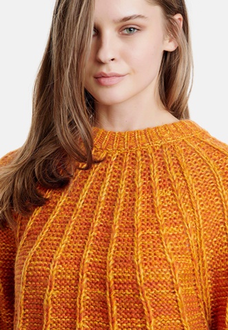 FUNKY BUDDHA-Γυναικείο πουλόβερ FUNKY BUDDHA πορτοκαλί