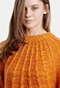 FUNKY BUDDHA-Γυναικείο πουλόβερ FUNKY BUDDHA πορτοκαλί