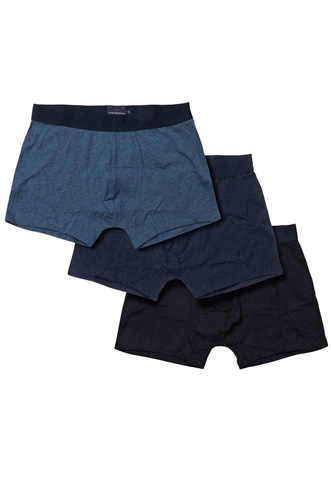 FUNKY BUDDHA-Ανδρικά εσώρουχα FUNKY BUDDHA 3-Pack Boxer Shorts μπλε