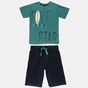 ALOUETTE-Παιδικό σετ από μπλούζα και βερμούδα ALOUETTE Five Star πράσινο μπλε