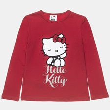 HELLO KITTY-Παιδική μπλούζα Hello Kitty κόκκινη