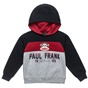 PAUL FRANK-Παιδική φούτερ μπλούζα PAUL FRANK γκρι μαύρη