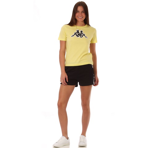 KAPPA-Γυναικείο t-shirt KAPPA Dary κίτρινο