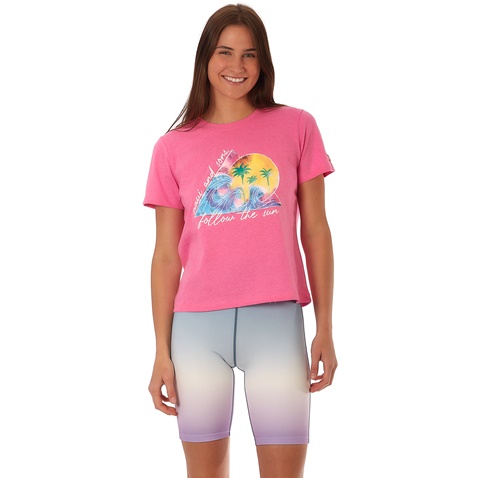 MAUI-Γυναικεία κοντομάνικη μπλούζα Maui Bent ροζ