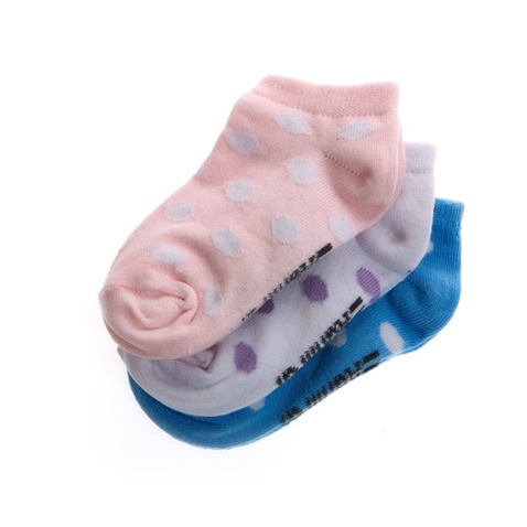 ADMIRAL-Παιδικές κάλτσες σετ των 3 Irem Bebe Admiral ροζ μπλε λευκές πουά