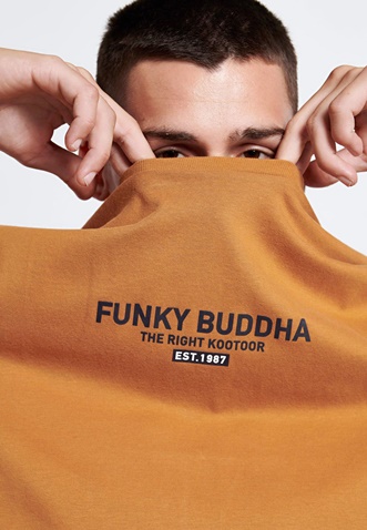 FUNKY BUDDHA-Ανδρική μακρυμάνικη μπλούζα FUNKY BUDDHA κίτρινη