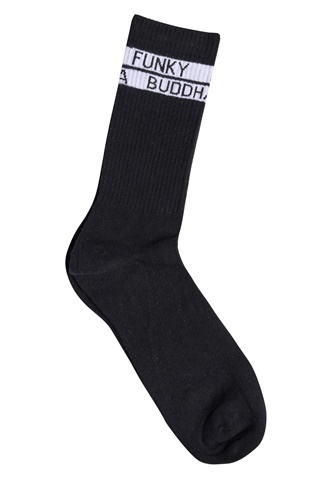 FUNKY BUDDHA-Ανδρικές μακριές κάλτσες FUNKY BUDDHA μαύρες