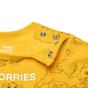 DISNEY-Βρεφικό σετ από κορμάκι και παντελονάκι Disney κίτρινη γκρι 
