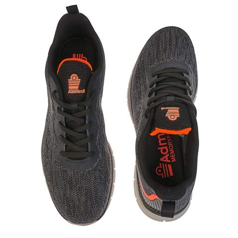 ADMIRAL-Ανδρικά παπούτσια running Admiral Razen γκρι πορτοκαλί