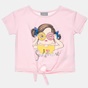 ALOUETTE-Παιδική μπλούζα cropped ALOUETTE ροζ