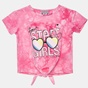 ALOUETTE-Παιδική cropped μπλούζα ALOUETTE FIVE STAR ροζ