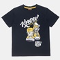 ALOUETTE-Παιδικό σετ από μπλούζα και βερμούδα ALOUETTE MOOVERS μαύρο κίτρινο