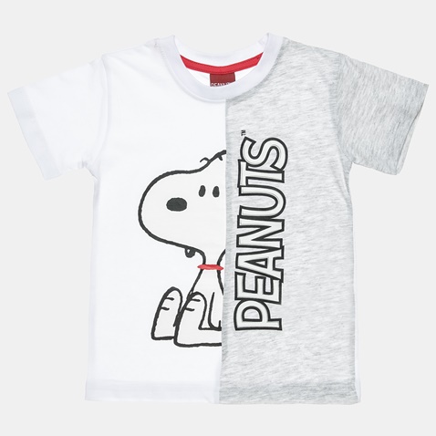 ALOUETTE-Παιδική μπλούζα ALOUETTE Snoopy Peanuts λευκή γκρι