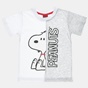 ALOUETTE-Παιδική μπλούζα ALOUETTE Snoopy Peanuts λευκή γκρι