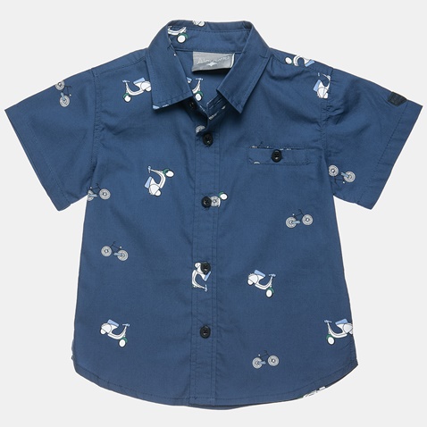 ALOUETTE-Παιδικό πουκάμισο ALOUETTE μπλε