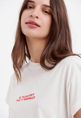 FUNKY BUDDHA-Γυναικείο t-shirt FUNKY BUDDHA λευκό