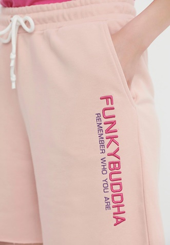FUNKY BUDDHA-Γυναικεία αθλητική βερμούδα FUNKY BUDDHA ροζ