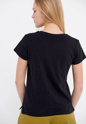 FUNKY BUDDHA-Γυναικείο t-shirt FUNKY BUDDHA μαύρο