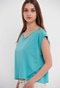FUNKY BUDDHA-Γυναικείο t-shirt FUNKY BUDDHA τιρκουάζ