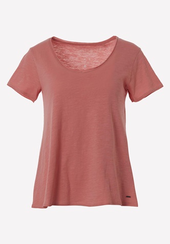FUNKY BUDDHA-Γυναικείο essential t-shirt FUNKY BUDDHA ροζ