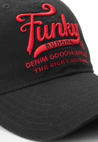 FUNKY BUDDHA-Ανδρικό καπέλο jockey FUNKY BUDDHA μαύρο