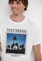 FUNKY BUDDHA-Ανδρικό t-shirt FUNKY BUDDHA FBM005-064-04 λευκό