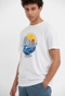 FUNKY BUDDHA-Ανδρικό t-shirt FUNKY BUDDHA κίτρινο