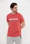 FUNKY BUDDHA-Ανδρικό t-shirt FUNKY BUDDHA FBM005-324-04 ροζ