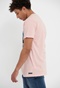 FUNKY BUDDHA-Ανδρικό t-shirt FUNKY BUDDHA ροζ