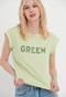FUNKY BUDDHA-Γυναικείο t-shirt FUNKY BUDDHA πράσινο