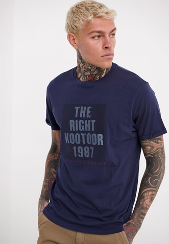 FUNKY BUDDHA-Ανδρικό t-shirt FUNKY BUDDHA μπλε